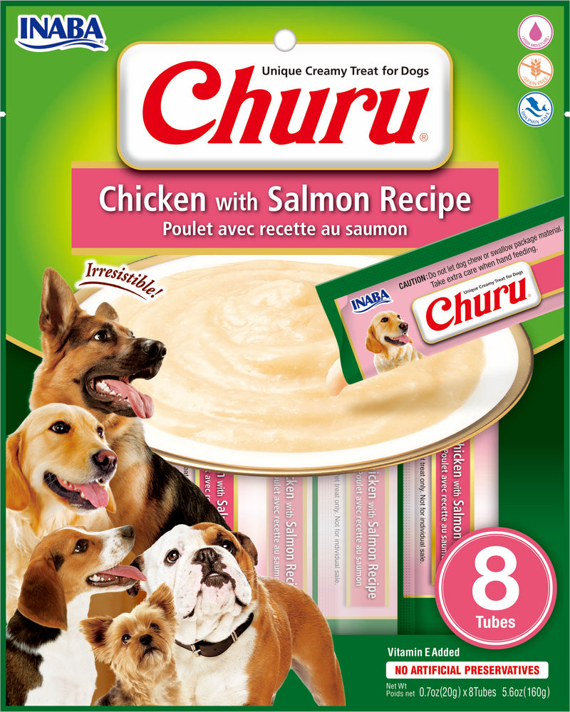 Snack Para Perro Churu Pollo con Salmon x 8 Unidades
