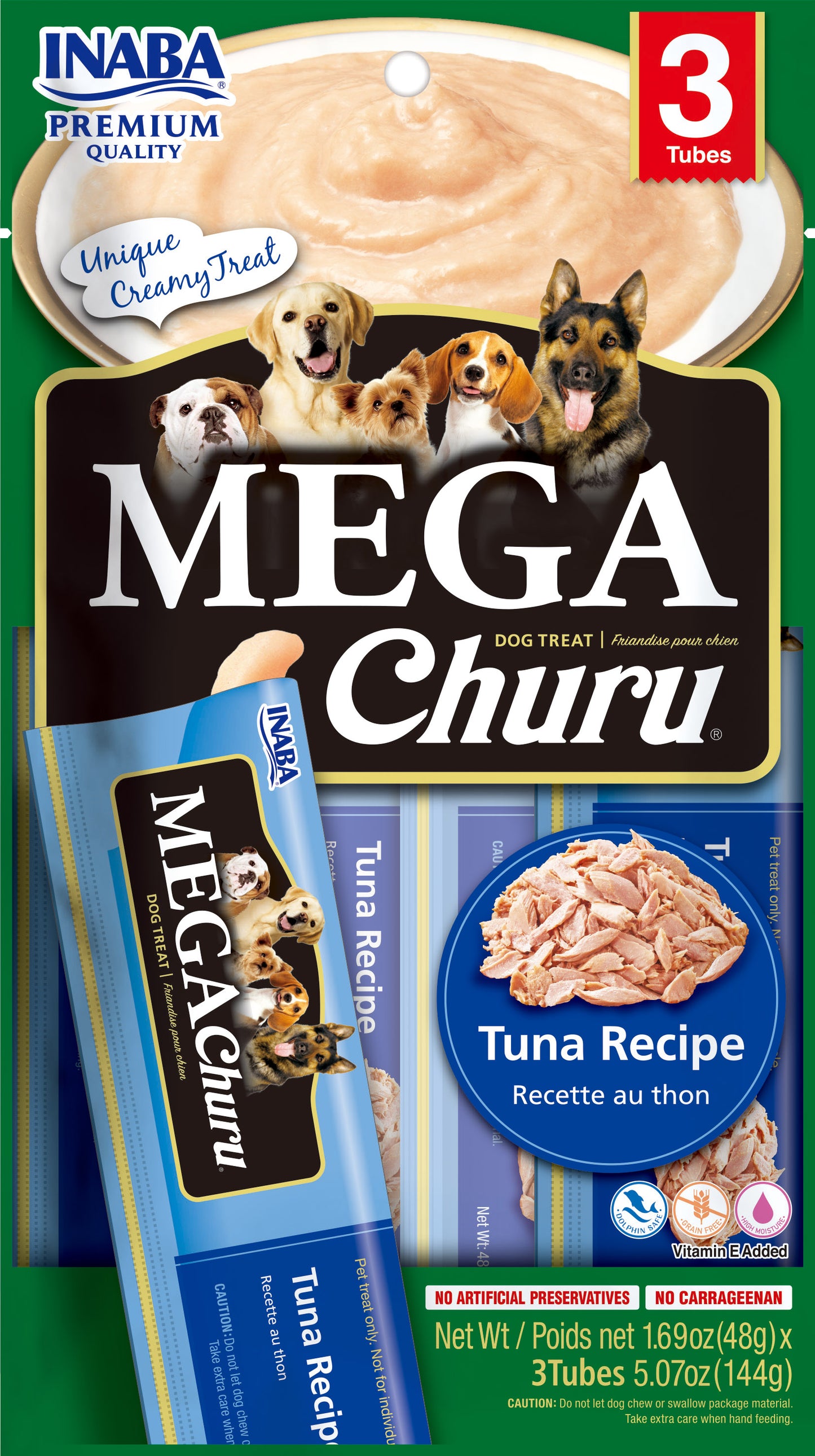 Snack Para Perro Mega Churu x 3 Atun