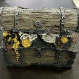 Cofre Con Monedas Para Pecera