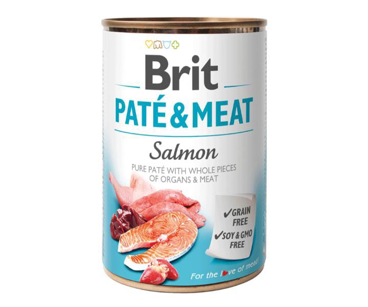 Alimento Humedo Brit Pate Sabor a Salmon