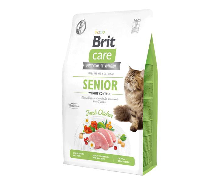 Alimento Para Gato Brit Care Senior Y Control De Peso 2 Kg
