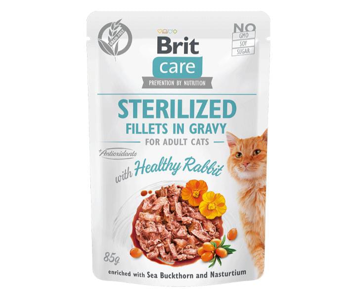 Alimento Húmedo Para Gato Brit Care Esterilizado 85g