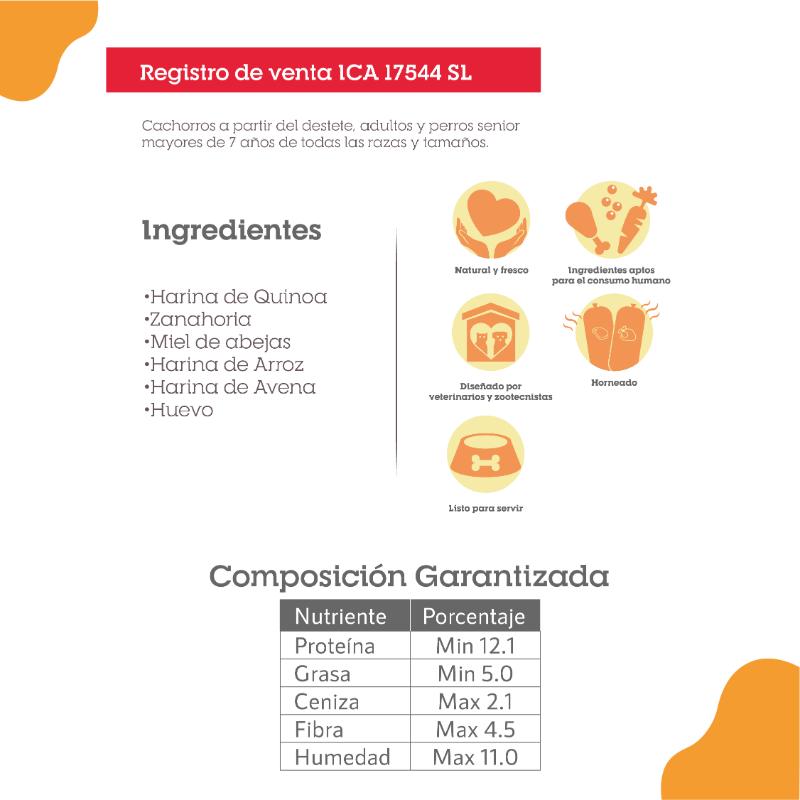 PIXIE GALLETA MIEL Y ZANAHORIA