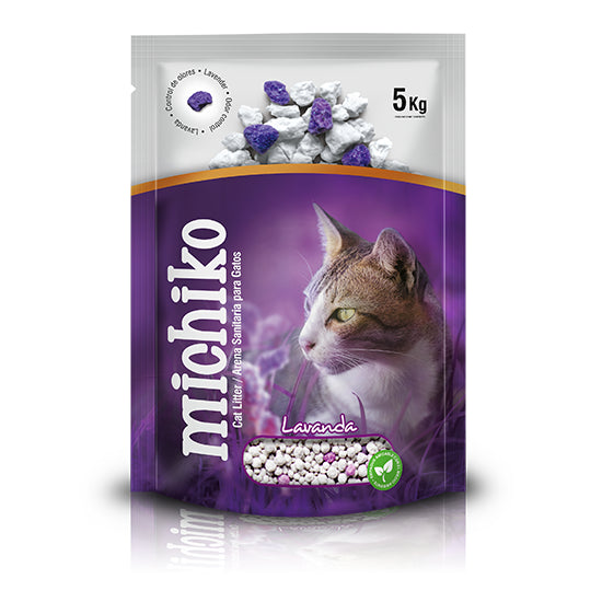 Arena Para Gato Michiko Lavanda 5 Kg