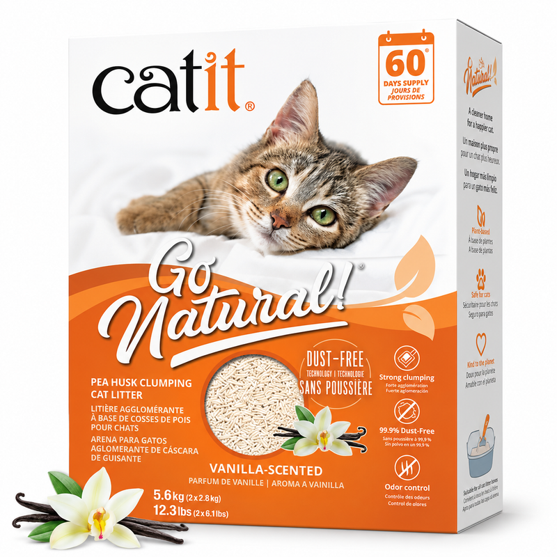 Arena Catit Natural Aglomerante de Guisante Vainilla 5,6 kg