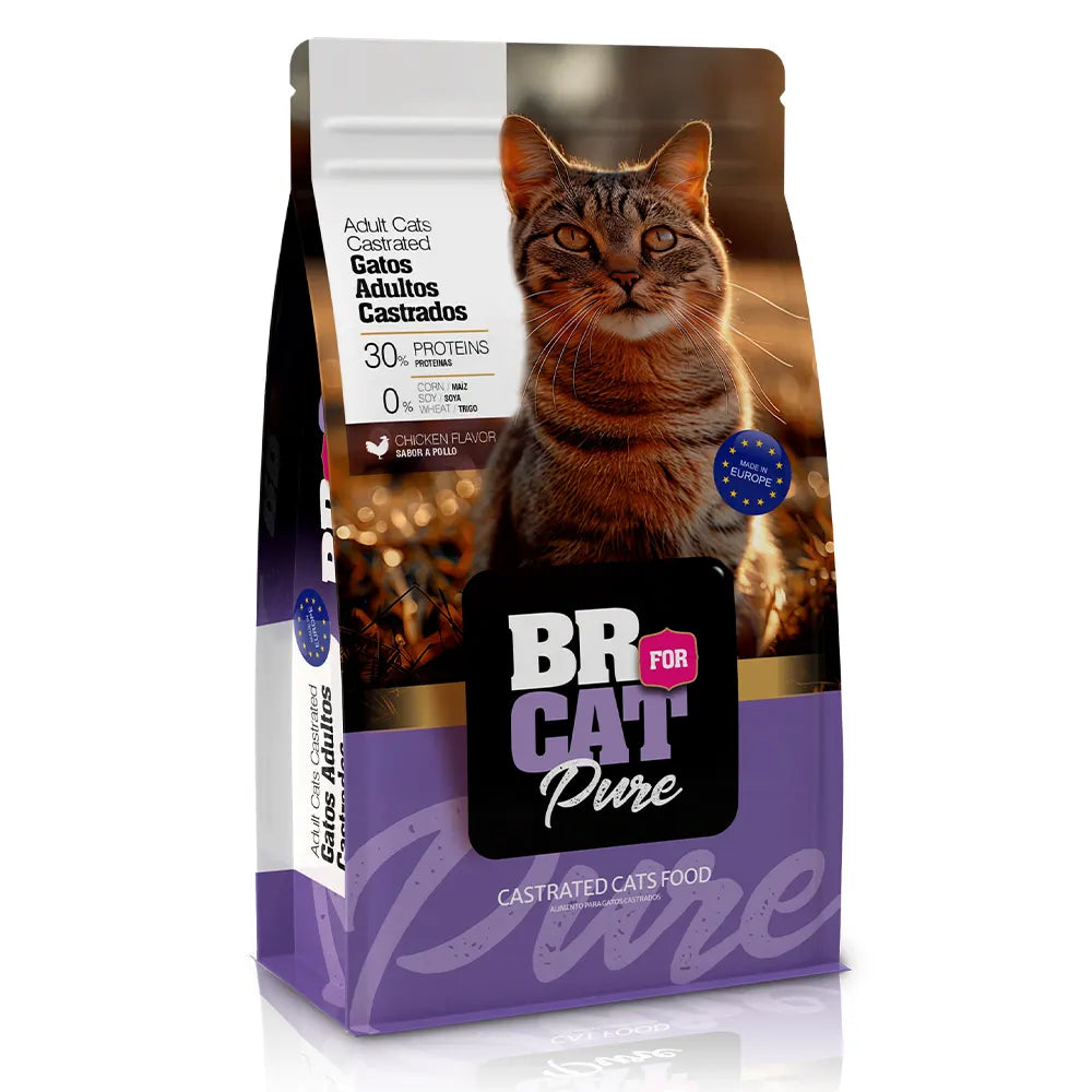Alimento para Gatos Br for Cats Pure Castrado
