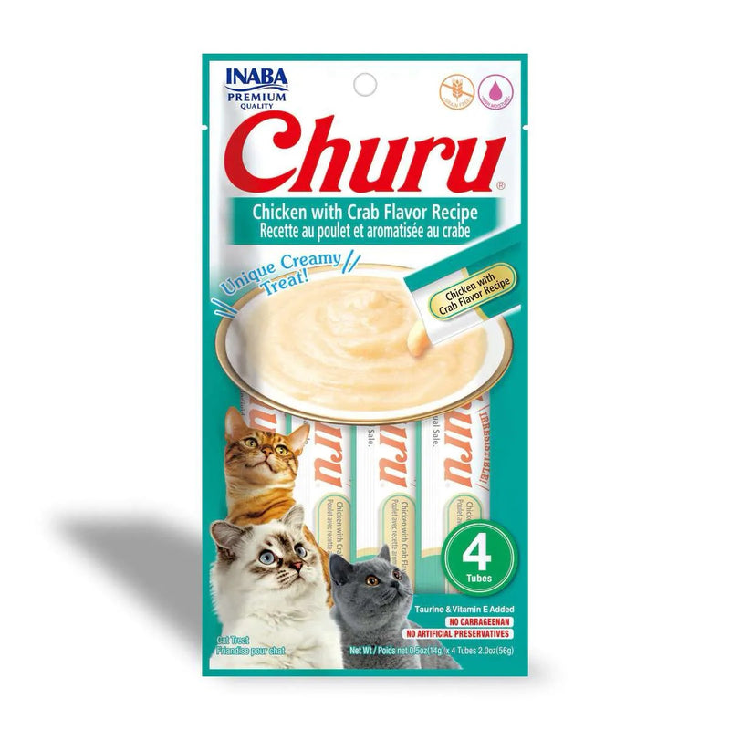 Churu Para Gato Pollo Y Cangrejo X 4 Unidades