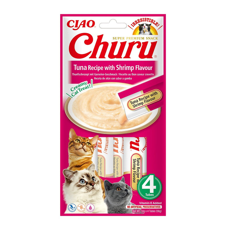 Churu Para Gato Pollo y Camaron x 4 Unidades