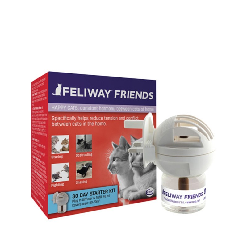 Difusor de aromas para gatos Feliway Friends + Recarga 48ml