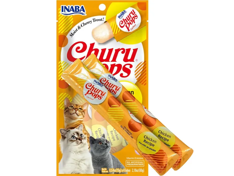 Churu Pops Para Gatos x 4  Sabor A Pollo