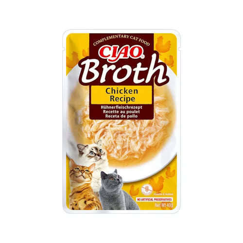 Inaba Churu Broth - Caldo de Pollo para Gatos (Pouch 40g)