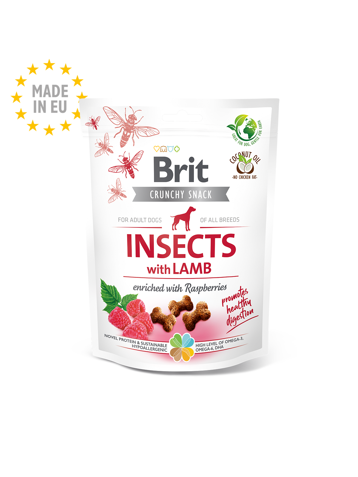 Brit Snack Crujiente Insectos con Cordero x 200gr