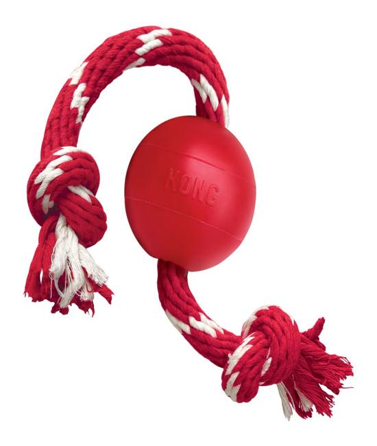 Juguete Para Perro Kong Ball With Rope Small