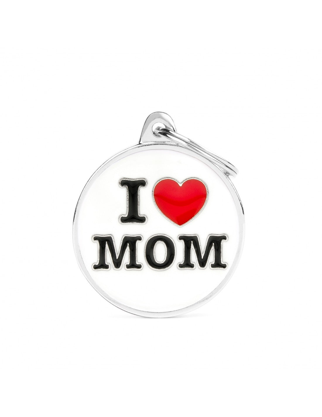 Placa de Identificación I Love Mom