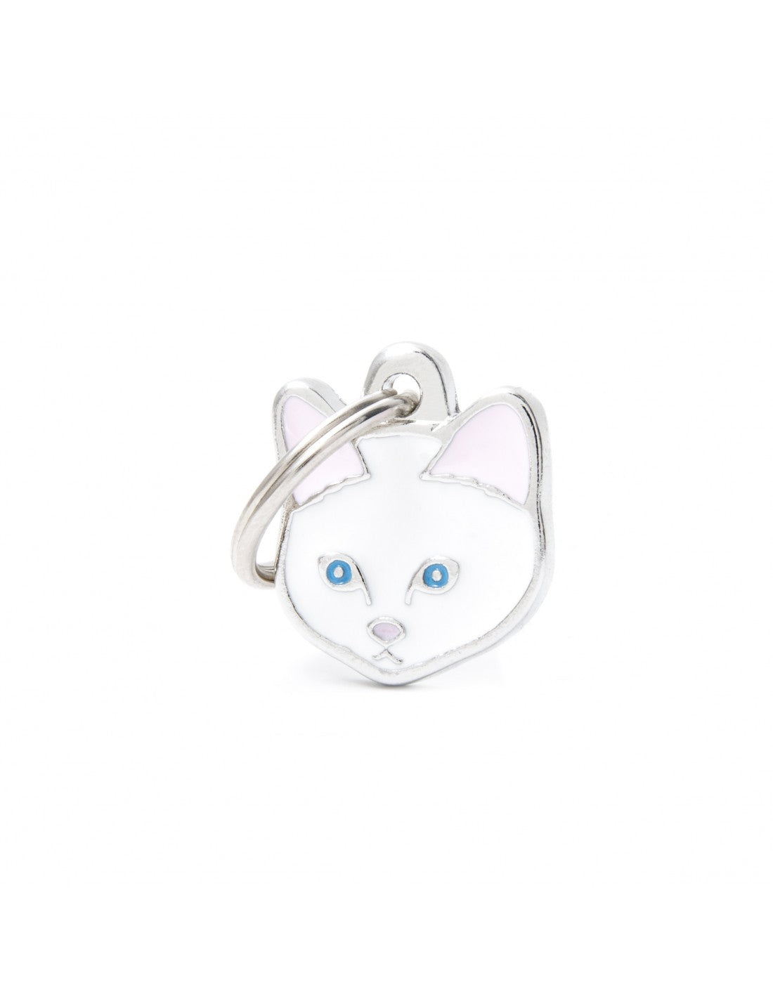 Placa de Identificación Gato Europeo Blanco