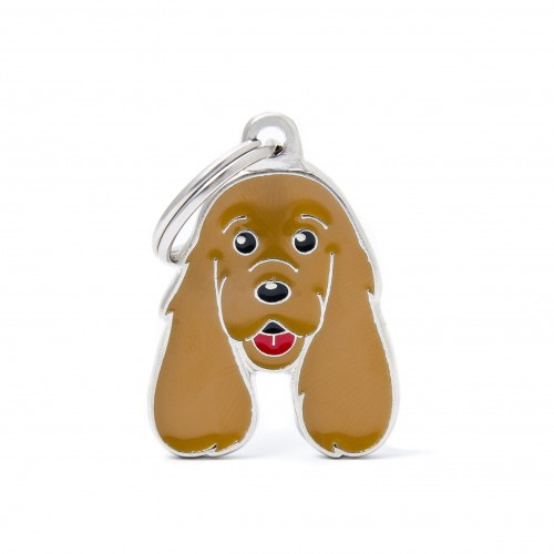 Placa de Identificación Cocker Marrón.