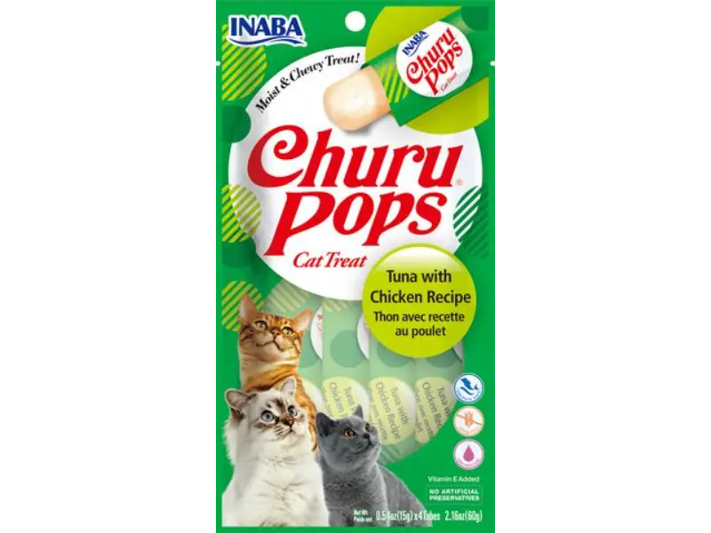 Snack Para Gato Churu Pops Atun y Pollo