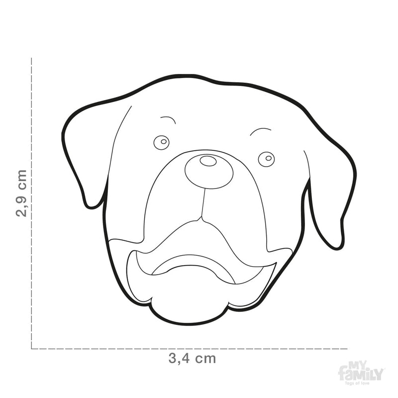 Placa de Identificación Rottweiler