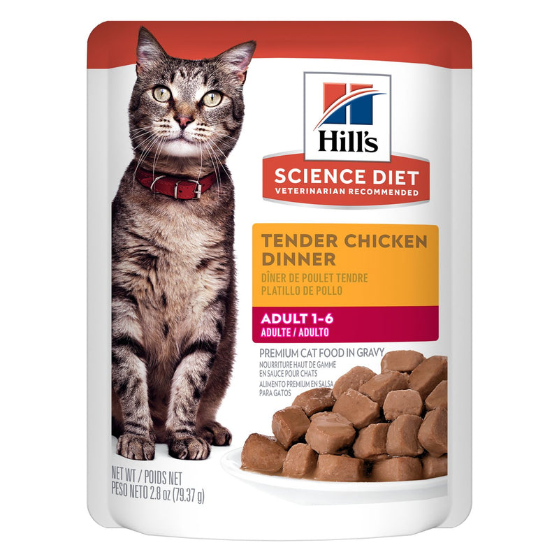 Alimento Humedo Hills Pollo Adulto 1 a 6 Años 79 Grs