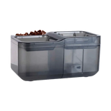 Fuente de Agua para Gatos Traslucida y Comedero Doble 1.5 lts