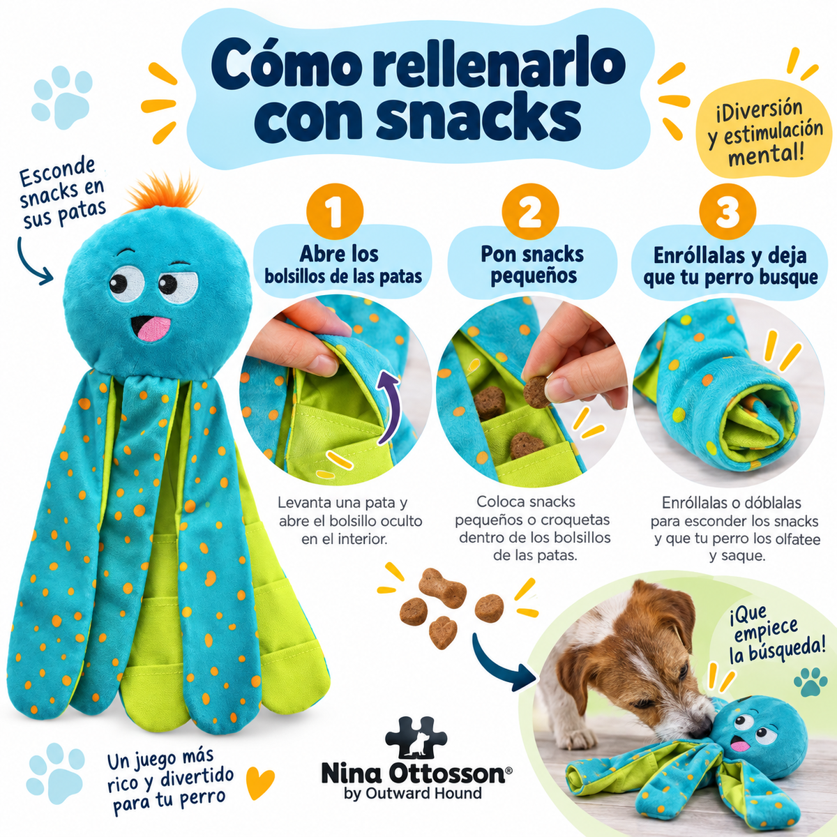 Juguete Interactivo para Perros-Nina Ottosson by Outward Hound Silly Legz