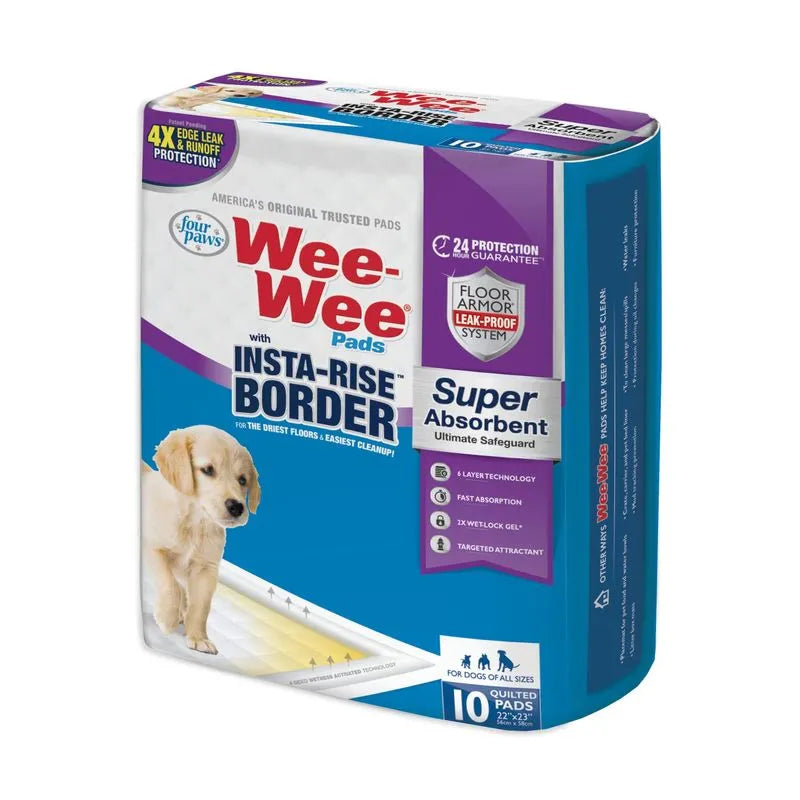 Wee Wee Pads Insta-Rise Border X10 unidades