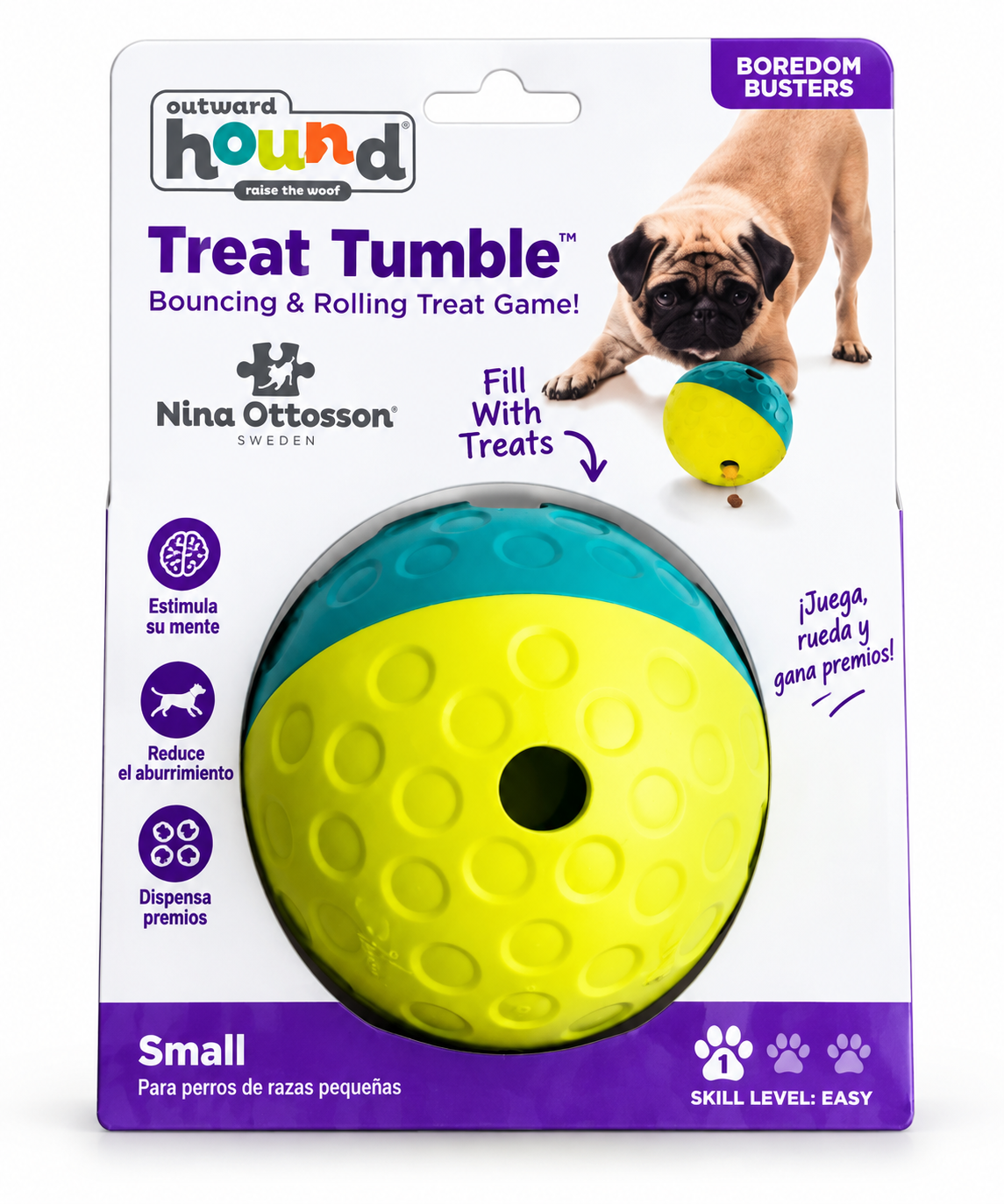 JNina Ottosson Treat Tumble – Juguete Interactivo Dispensador de Premios S