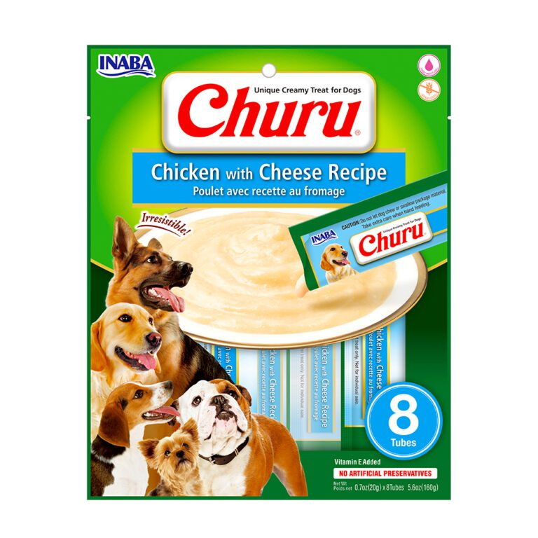 Snack Para Perro Churu Pollo con Queso x 8 Unidades
