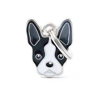 Placa de Identificación Boston Terrier.