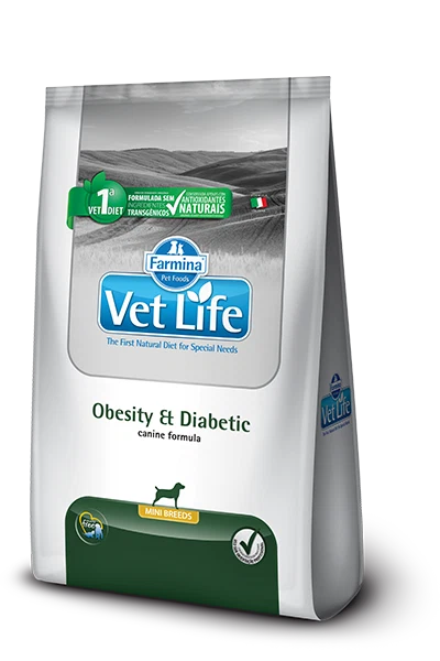 Alimento VetLife Obesity & Diabetic Mini Para Perro 2 Kg