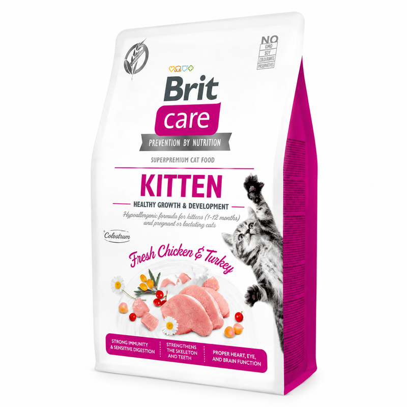 Brit Care Kitten Fresh Chicken & Turkey para Gatos