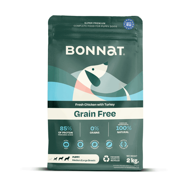 Alimento Seco Bonnat Grain Free Canine Puppy Medium/Large Breeds - 2 Kg