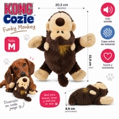 Juguete KONG Cozie Funky Monkey – Peluche con Sonido para Perros