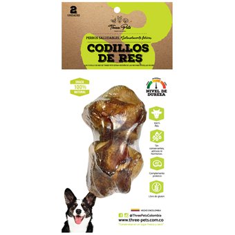 Snack Para Perros Codillos De Res 2 Unidades