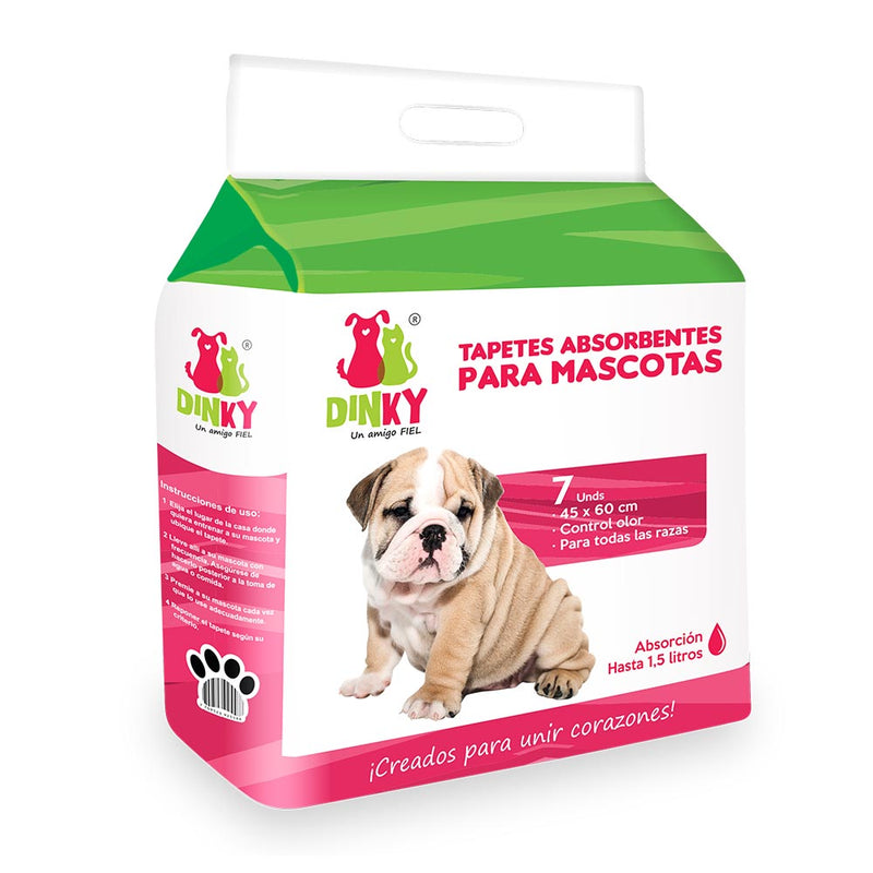 Tapetes Absorbentes Dinky Para Perro x 7 unidades