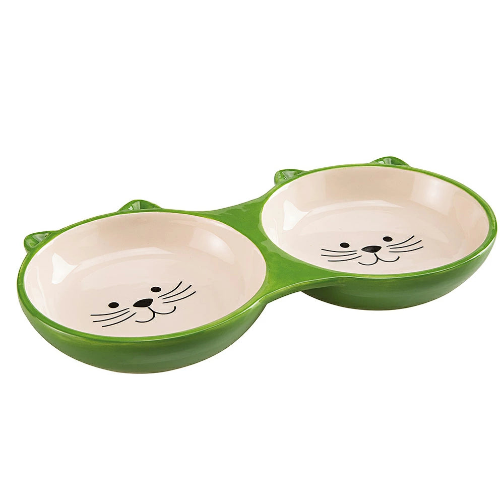 Comedero Doble Gatos Ceramica Ferplast Izar