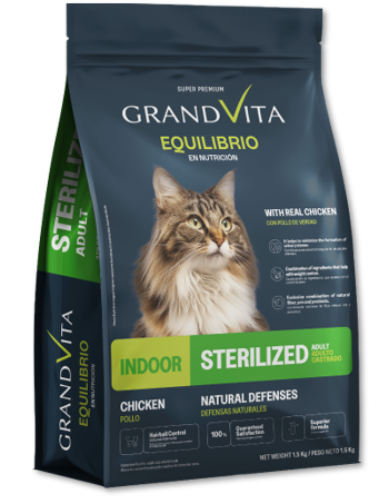 Alimento  para Gato Adulto Castrado Grand Vita Equilibrio 1,5 Kg