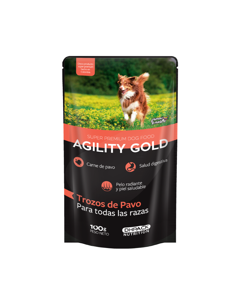 Agility Gold Trozos De Pavo 100 Gr