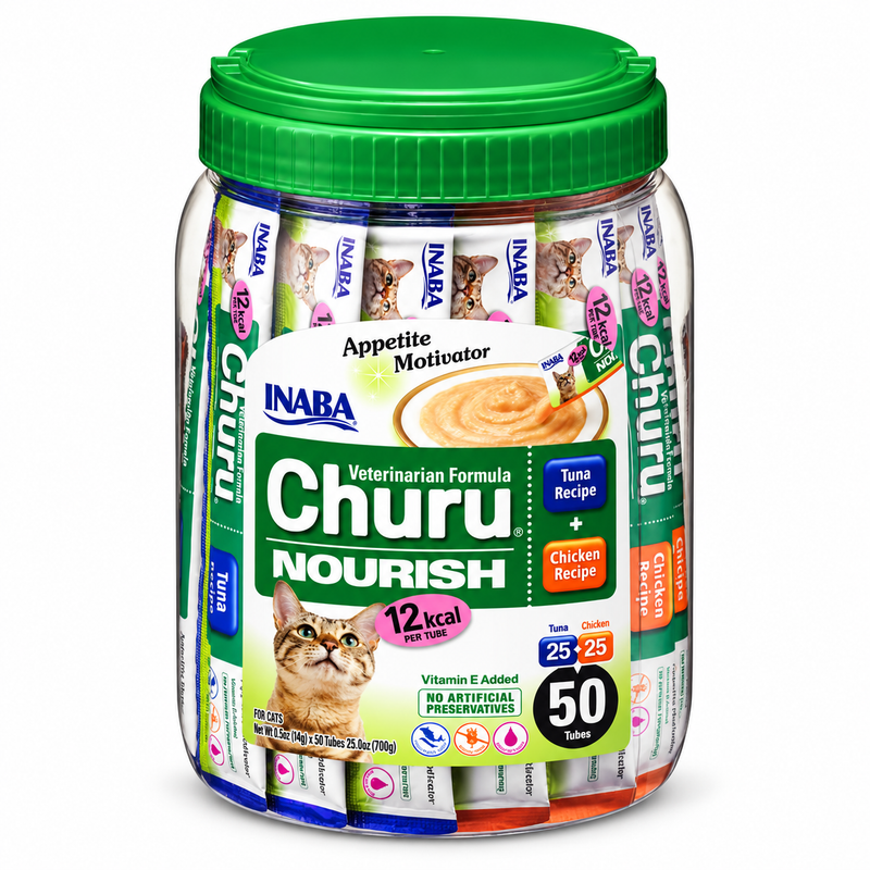 Churu Nourish Veterinarian Formula para Gatos – 50 Tubos