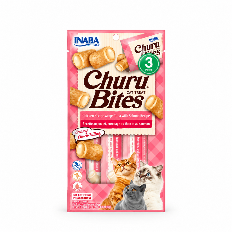 Snack Para Gato Churu Bites Atun Y Salmon