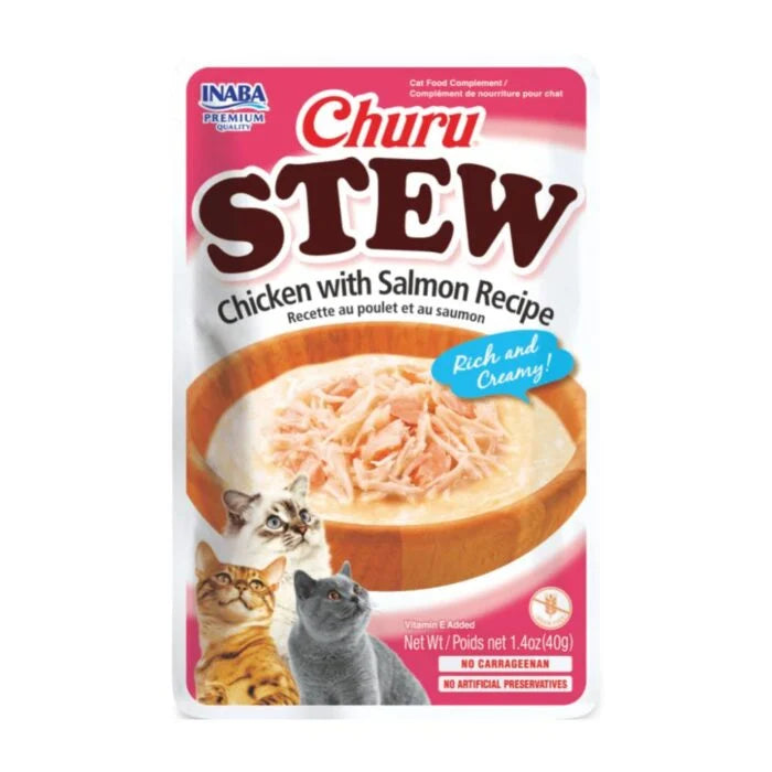 Snack Humedo para Gato Churu Pollo y Salmon