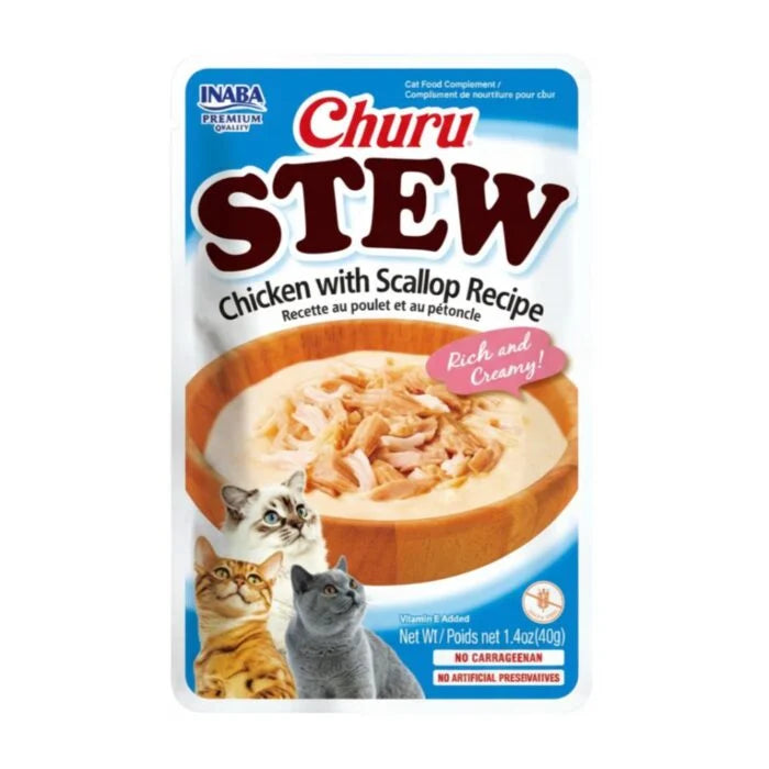 Snack Humedo para Gato Churu Pollo y Scallop