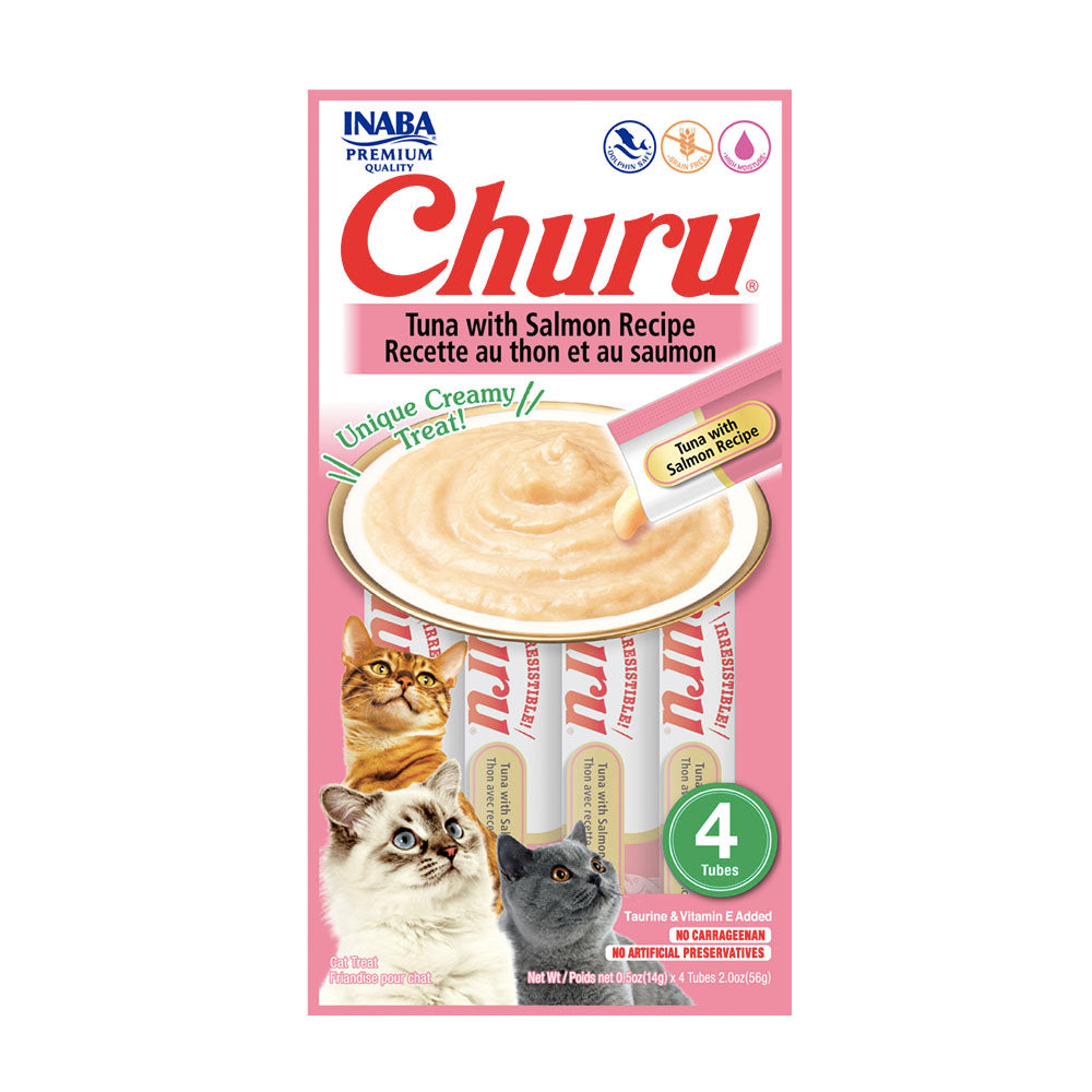 Churu Puré Cremoso Para Gato Sabor Salmon x 4 Unidades