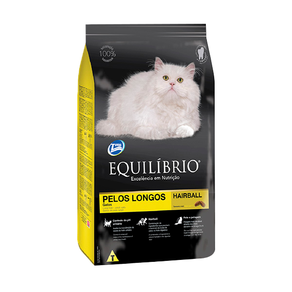 Comida Para Gato Equilibrio Adulto Pelos Largos