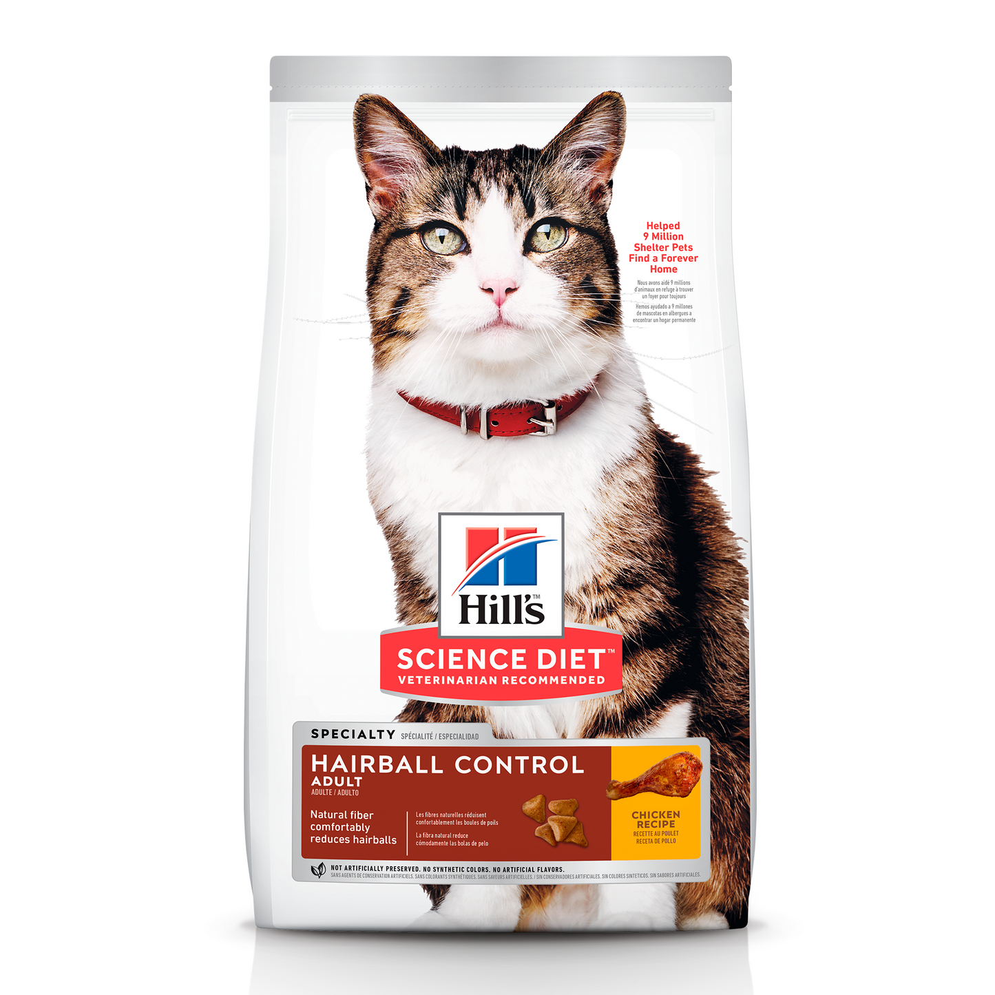 Comida Para Gato Hills Adulto Hairball Pollo