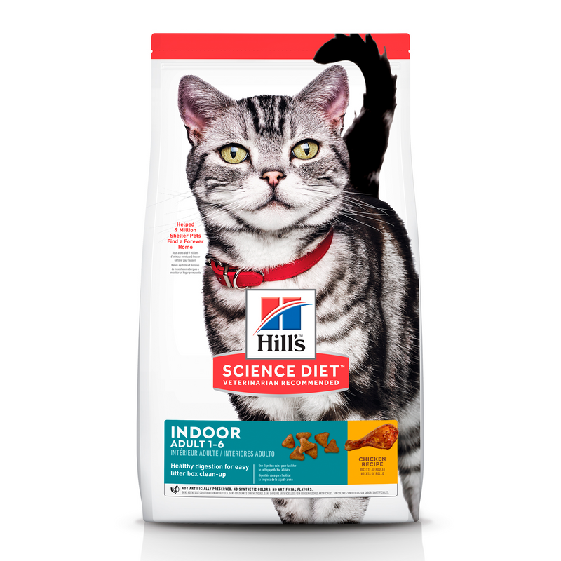 Alimento Para Gatos Hills Indoor Adultos 1-6