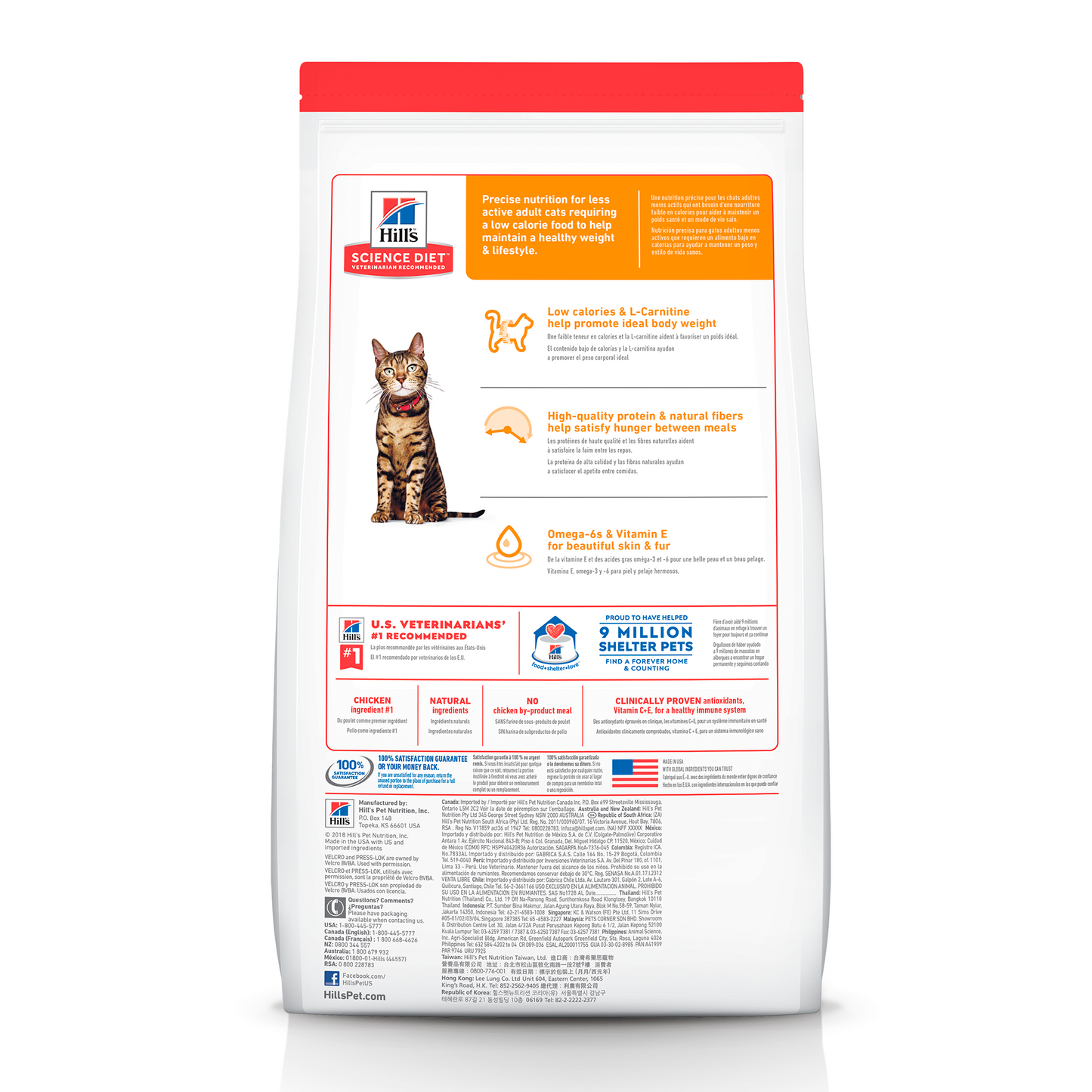 Comida Para Gato Hills Light Adulto Pollo