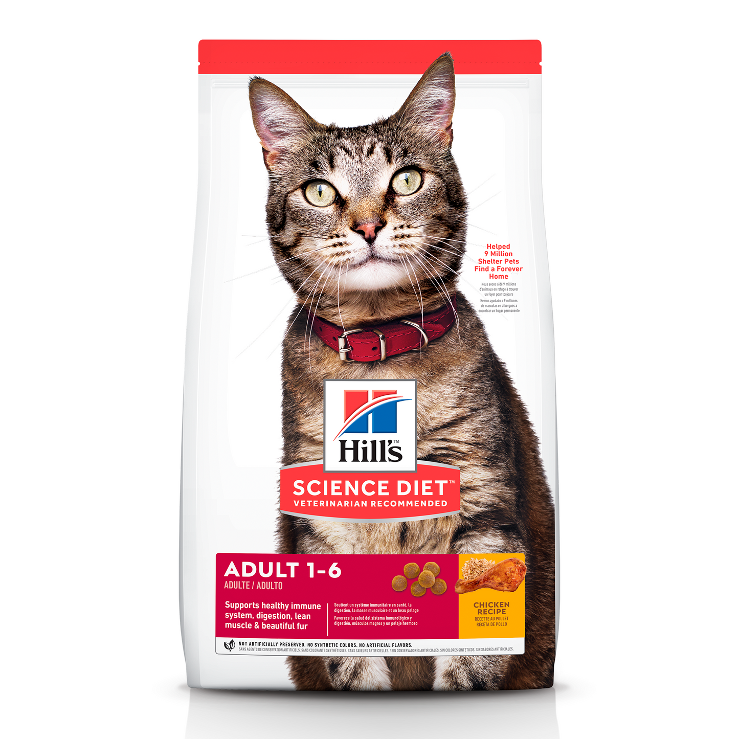 Comida para gato Hills Optimal Care  Adulto 4 Lbs