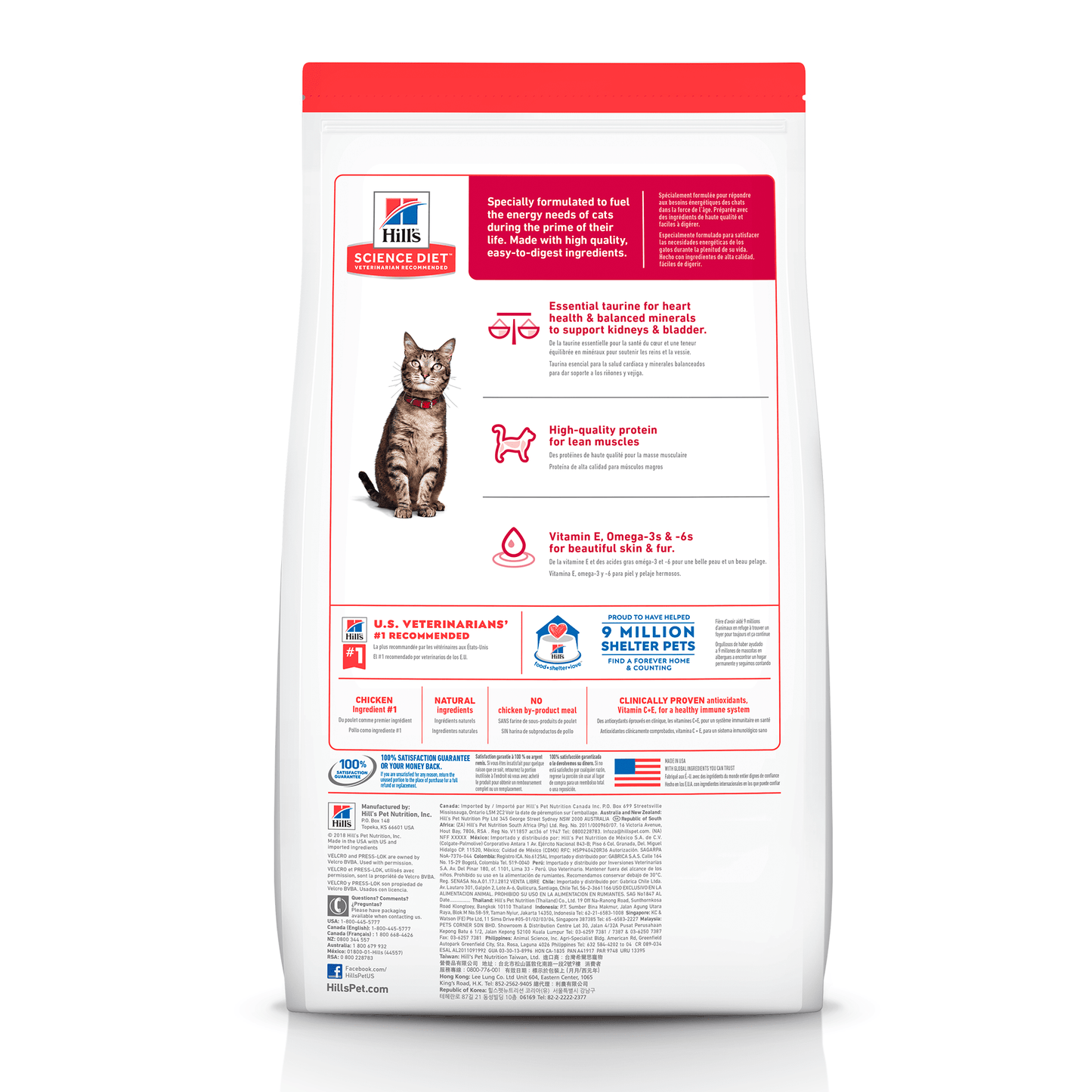 Comida para gato Hills Optimal Care  Adulto