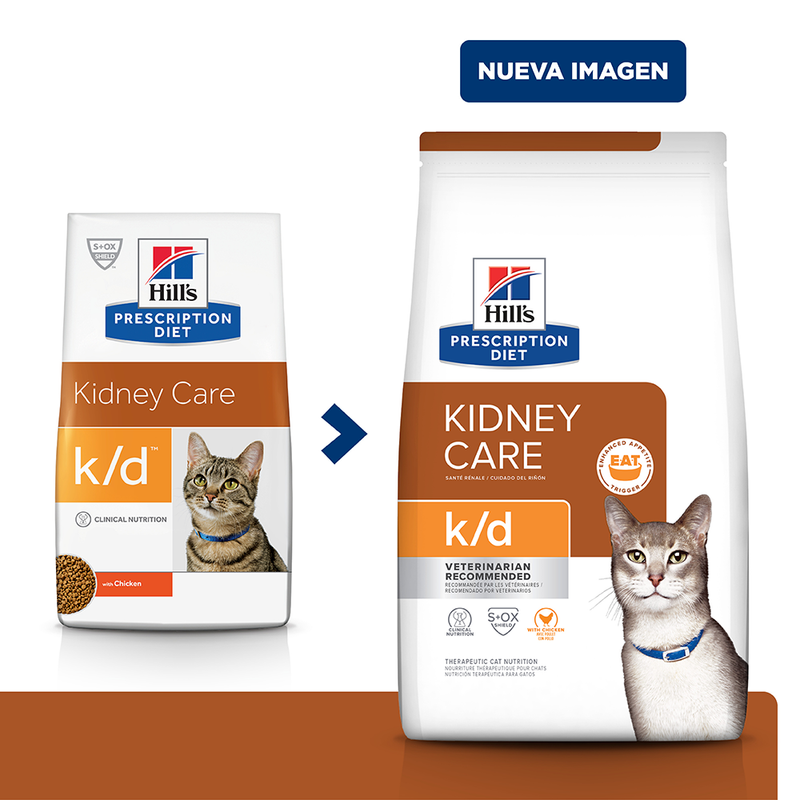 Comida Para Gato Hills Prescription Diet Bienestar Renal K/D Pollo